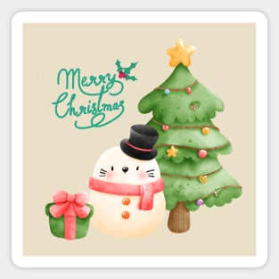 Christmas Greeting Magnet